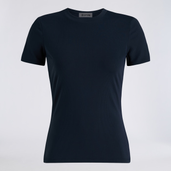 TECH NYLON RIB FITTED TEE in Twilight