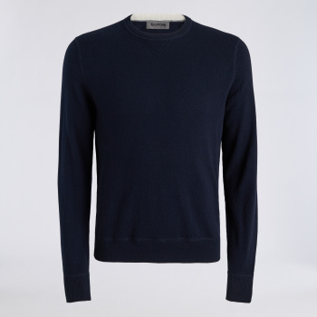CASHMERE CREWNECK JUMPER in Twilight