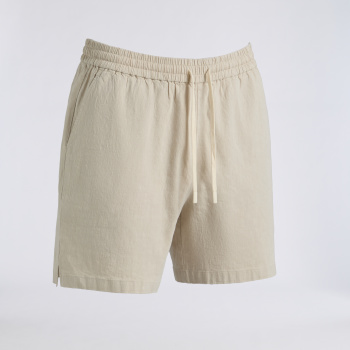 LTD RELEASE BEACHSIDE LINEN DRAWSTRING SHORT in STONE
