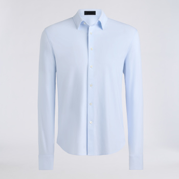 LUXE COTTON BLEND SHIRT in PALE BAJA