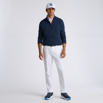 Alternative image of DUNES COTTON QUILTED 1/4 ZIP PULLOVER in Twilight
