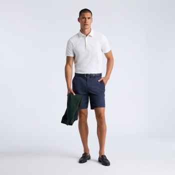 Alternative image of LUXE COTTON BLEND POLO in Snow