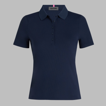 RIBBED TECH NYLON POLO in Twilight