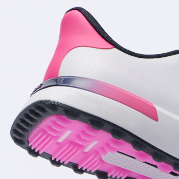 Alternative image of WOMEN'S G.112 LOVE G GOLF SHOE in SNOW / KNOCKOUT PINK