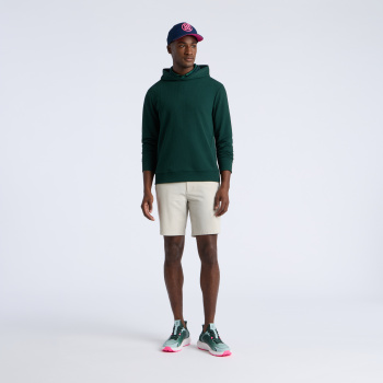 Alternative image of PEBBLE QUILTED HOODIE in Pine