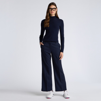 Alternative image of RIB FITTED CREWNECK JUMPER in Twilight