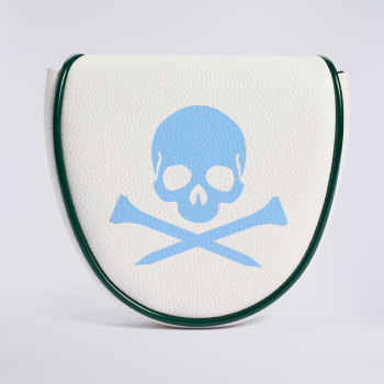 SKULL & TEES LEATHER MALLET HEADCOVER in SNOW/BAJA