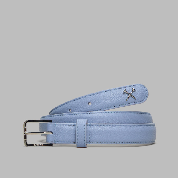 WOMEN'S METAL TEES LEATHER BELT in Willow