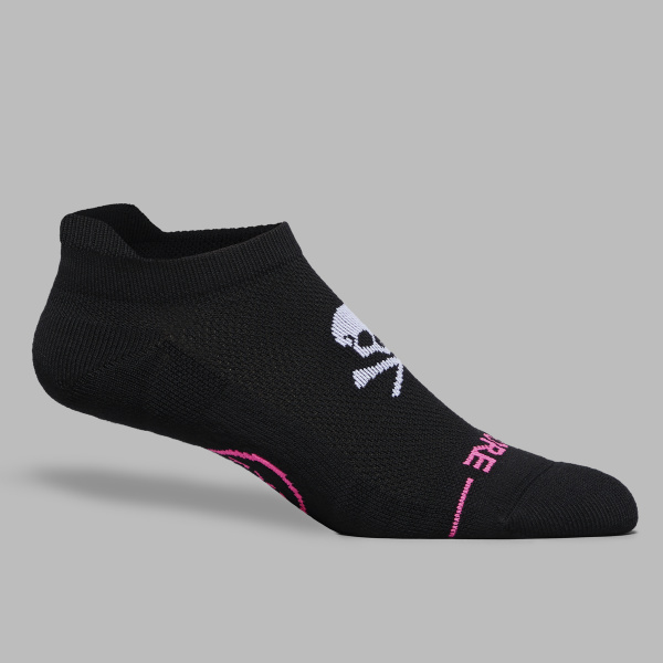 MEN'S SKULL & TEES FORE PLAY ANKLE SOCK in ONYX / SNOW