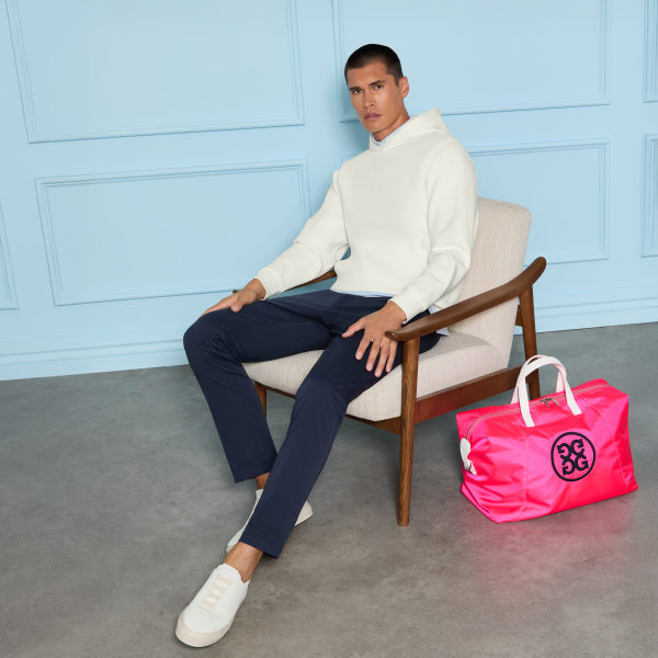 Alternative image of COTTON BLEND SCUBA HOODIE in CHALK WHITE