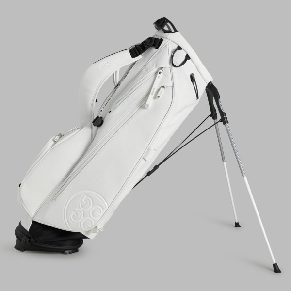 EMBOSSED SKULL & TEES DAYTONA CARRY GOLF BAG in Snow