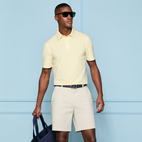 Alternative image of ALL PLAY STRIPE STRETCH KNIT POLO in Canary