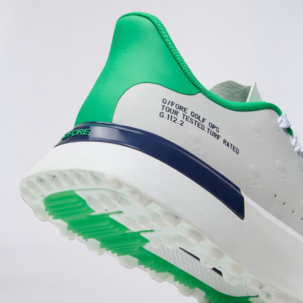 Alternative image of MEN'S G.112 EMBOSSED SKULL & TEES GOLF SHOE in Snow / Clover
