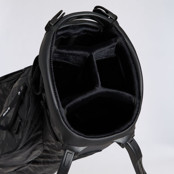 Alternative image of SCRAMBLE SKULL & TEES PARACHUTE CARRY GOLF BAG in Onyx