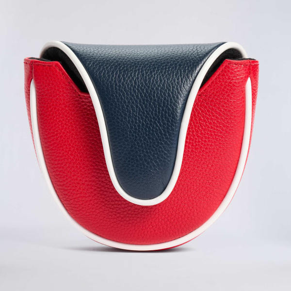 Alternative image of COLOUR BLOCK LEATHER MALLET HEADCOVER in RWB