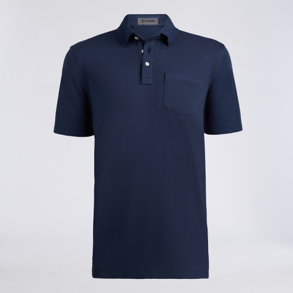 POCKET PIQU&Eacute; POLO in Twilight