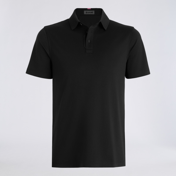 ESSENTIAL PERFORMANCE PIQU&Eacute; POLO in Onyx