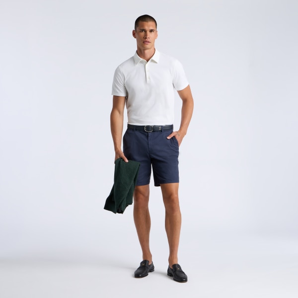 Alternative image of LUXE COTTON BLEND POLO in Snow