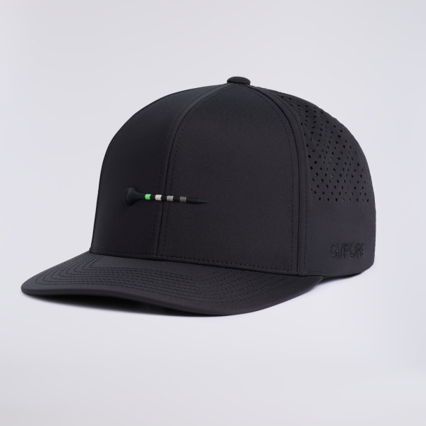 TEE PERFORATED DELTA HAT in Onyx