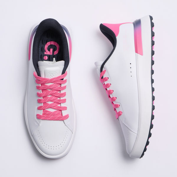WOMEN'S G.112 LOVE G GOLF SHOE in SNOW / KNOCKOUT PINK