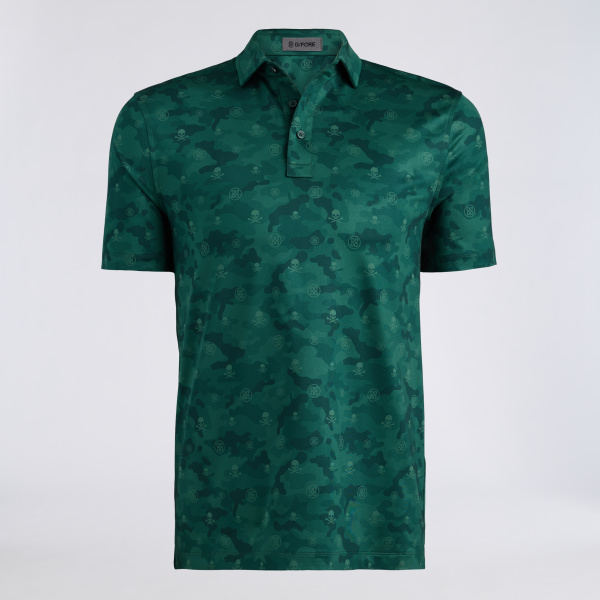 ICON CAMO TECH JERSEY POLO in Pine