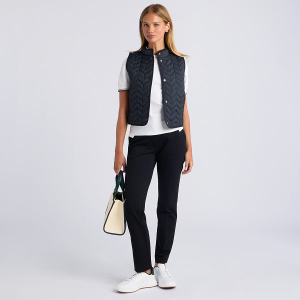 Alternative image of LIGHTWEIGHT CHEVRON QUILTED GILET in Onyx