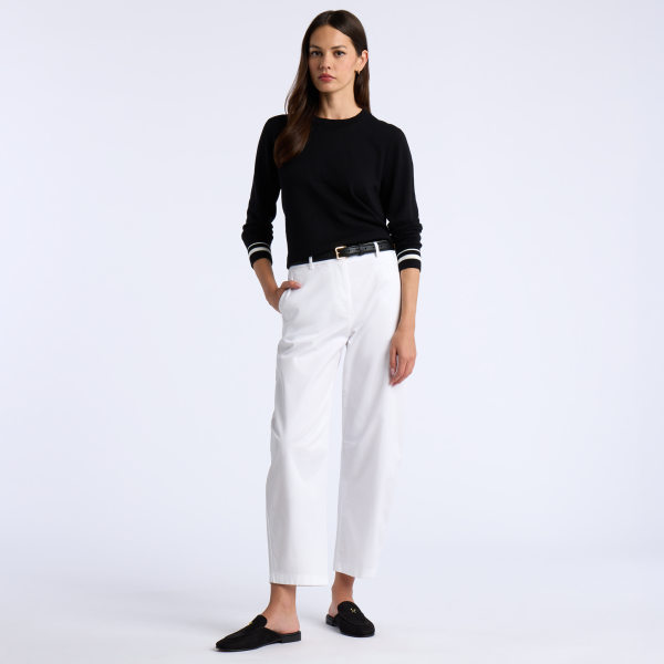 Alternative image of COOLING COTTON CREWNECK JUMPER in Onyx