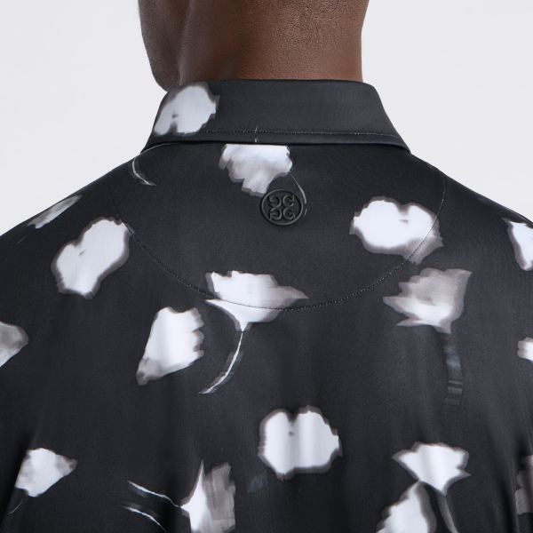 Alternative image of GHOST FLORAL TECH JERSEY POLO in Onyx/Snow