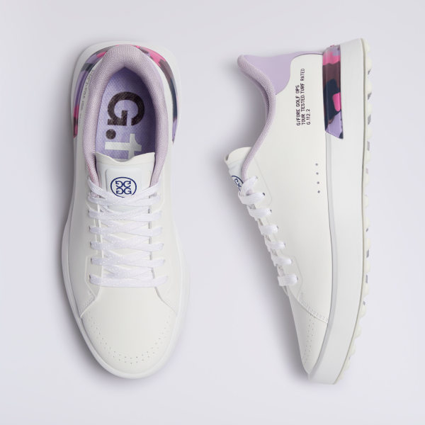 WOMEN'S G.112 GOLF SHOE in SNOW / ORCHID