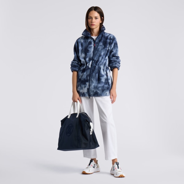 Alternative image of COSY TIE DYE FLEECE JACKET in Twilight