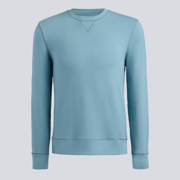 ALL PLAY TERRY CREWNECK in SEAFOAM