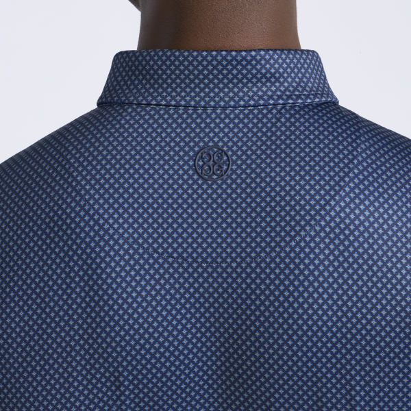 Alternative image of DIAMOND GEO TECH JERSEY POLO in TWILIGHT / CERULEAN