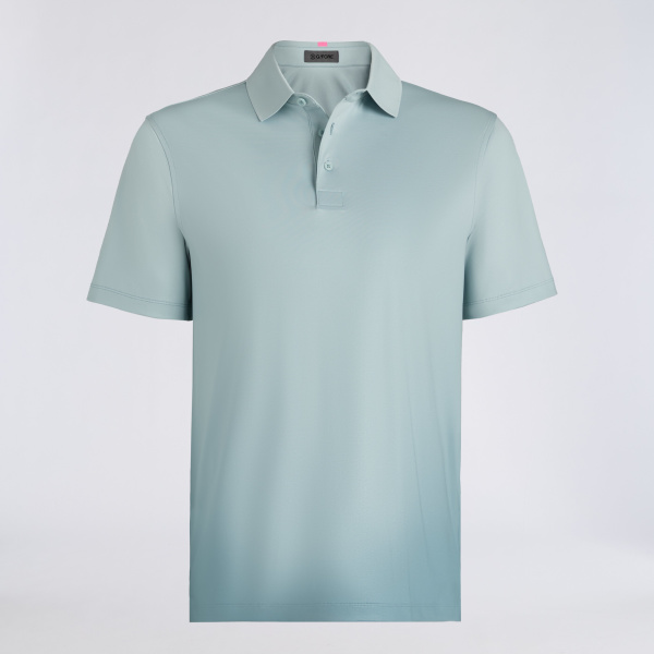 GRADIENT TECH JERSEY POLO in LIGHT SAGE / SEA FOAM