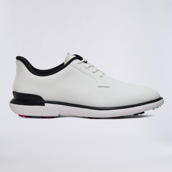 Alternative image of WOMEN'S LTD RELEASE GALLIVAN2R DEBOSSED HEART G'S KILTIE GOLF SHOE in Snow / Onyx