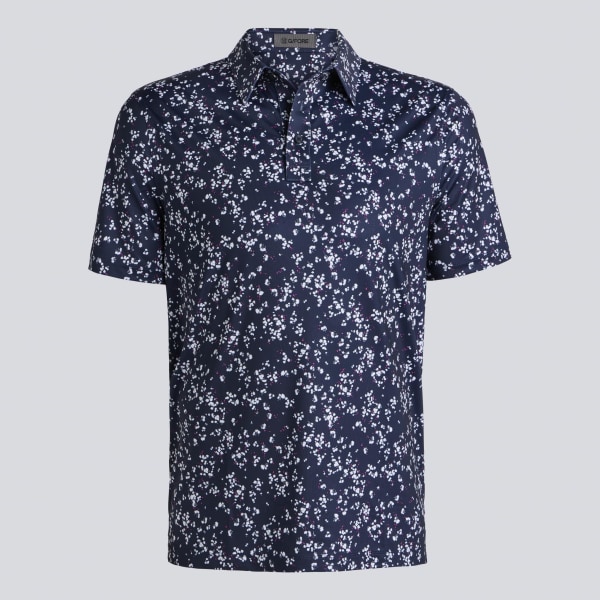 WILDFLOWER TECH JERSEY POLO in Twilight / Snow
