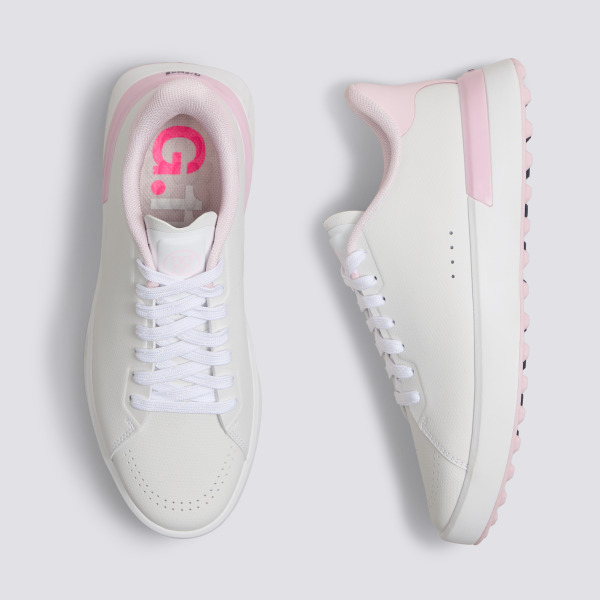 WOMEN'S LTD RELEASE G.112 PERFORATED KILTIE GOLF SHOE in Snow / Blush