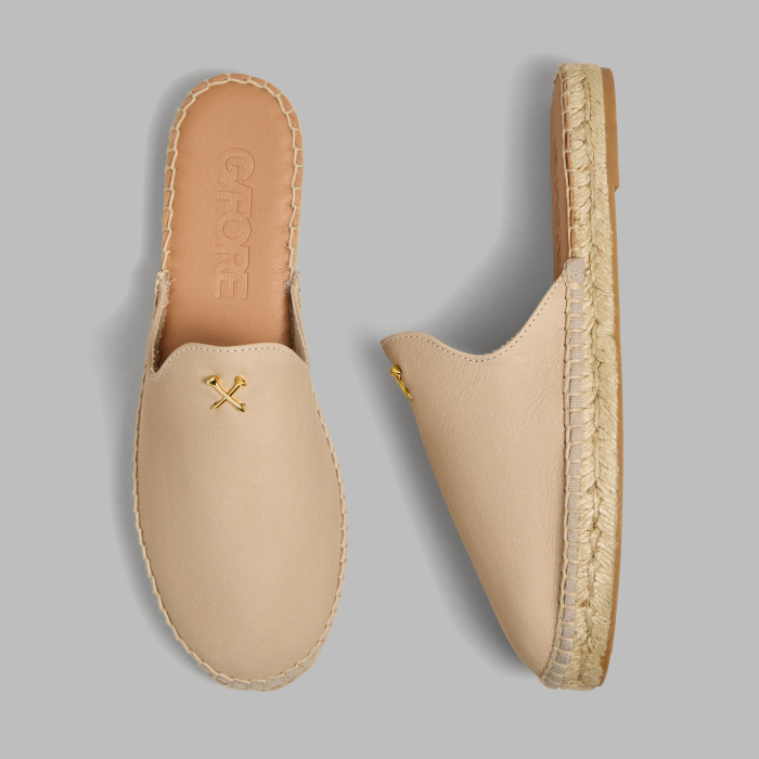 WOMEN'S METAL TEES NUBUCK ESPADRILLE in PUMICE