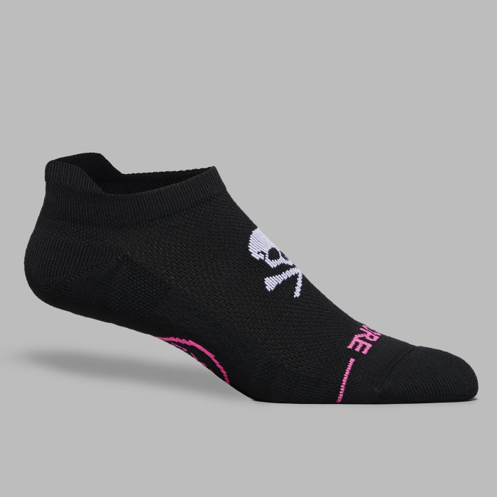 MEN'S SKULL & TEES FORE PLAY ANKLE SOCK in ONYX / SNOW