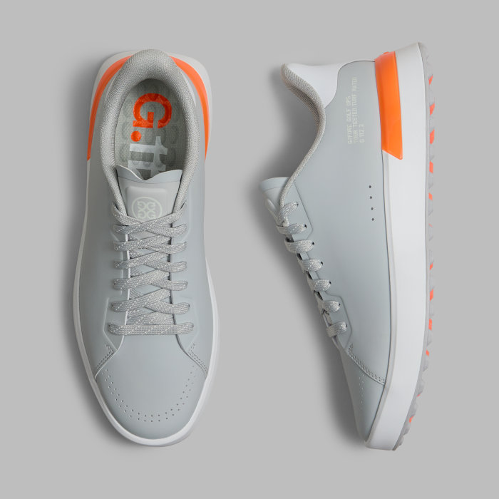 MEN'S G.112 GOLF SHOE in NIMBUS / SHOCKING ORANGE