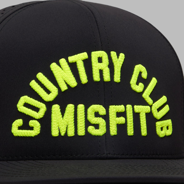 Alternative image of LTD RELEASE COUNTRY CLUB MISFIT PERFORATED DELTA HAT in ONYX / ELECTRIC
