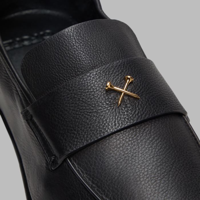 Alternative image of MEN'S METAL TEES LEATHER FLEX LOAFER in Onyx