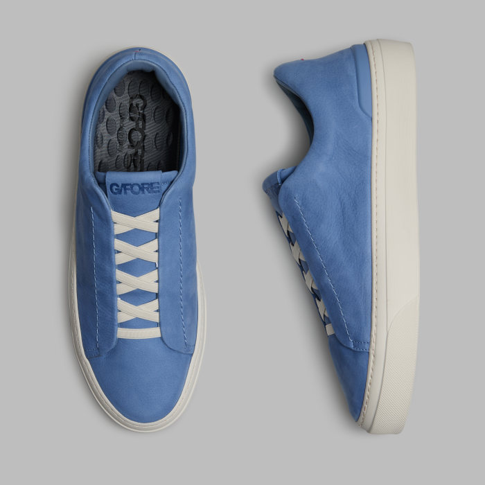 MEN'S ENDEAVOUR SLIP ON LEATHER SNEAKER in Azul