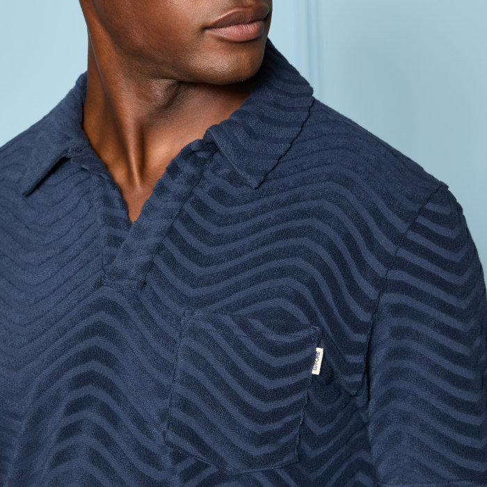 Alternative image of LTD RELEASE SWELL TERRY JACQUARD POLO in Twilight