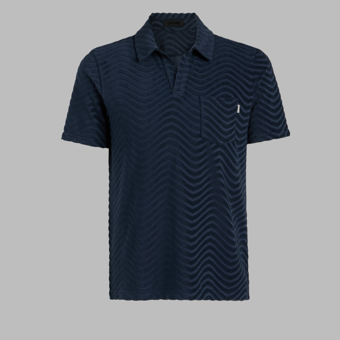 LTD RELEASE SWELL TERRY JACQUARD POLO in Twilight