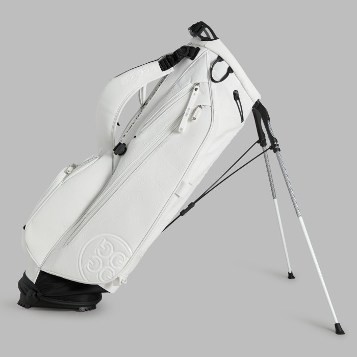 EMBOSSED SKULL & TEES DAYTONA CARRY GOLF BAG in Snow