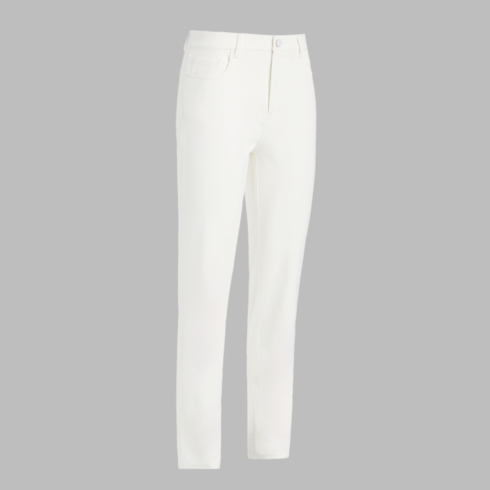 TOUR 5 POCKET PANT in CHALK WHITE
