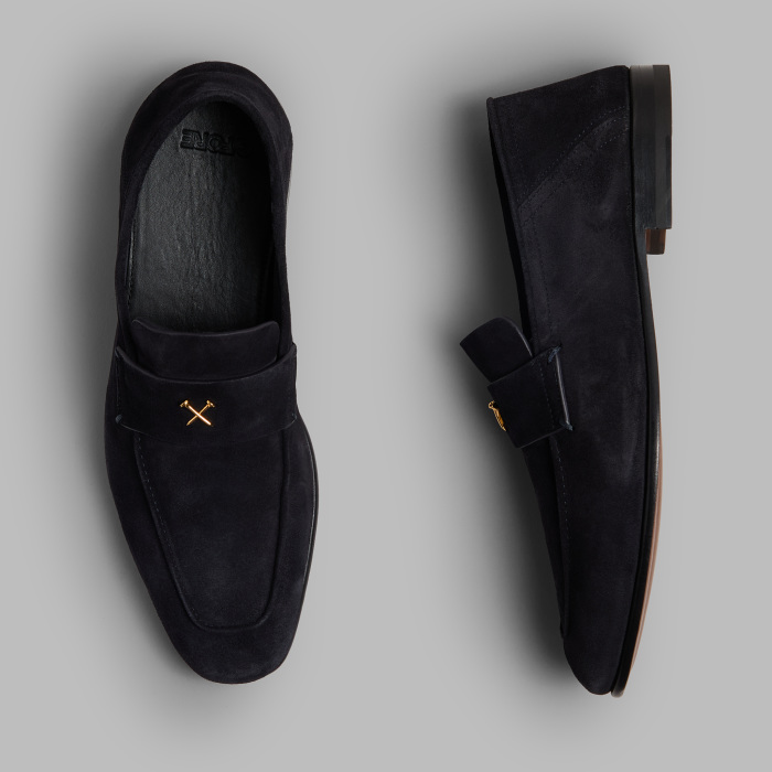 MEN'S METAL TEES SUEDE FLEX LOAFER in Twilight