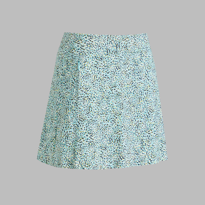 FIREWORKS SILKY TECH NYLON SKORT in CENOTE