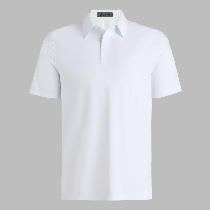 FINE STRETCH JACQUARD POLO in BAJA