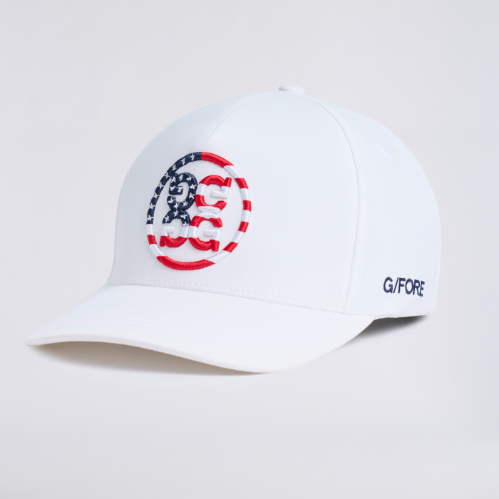 STARS & STRIPES DELTA HAT in SNOW / RWB